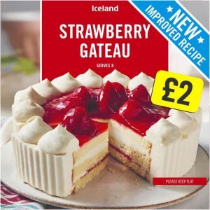 ICELAND STRAWBERRY GATEAU