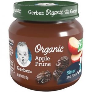 GERBER ORGANIC APPLE PRUNE  2ND