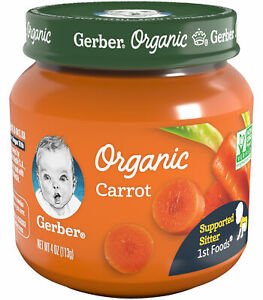 GERBER ORGANIC CARROT 1ST