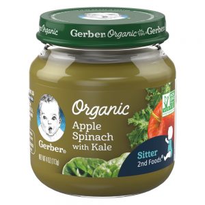 GERBER ORGANIC APPLE SPINACH KALE 2ND