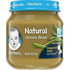 GERBER NATURAL STAGE 1, GREEN BEAN BABY FOOD