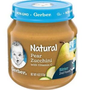 GERBER NATURAL PEAR ZUCCHINI 2ND