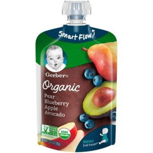 GERBER ORGANIC APPLE PURPLE CARROT BLUEBERRY WITH YOGURT