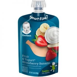 GERBER FRUIT & YOGURT STRAWBERRY BANANA