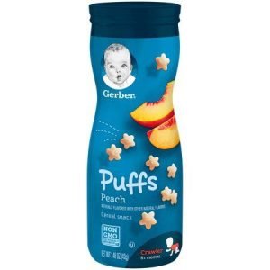 GERBER PUFFS PEACH