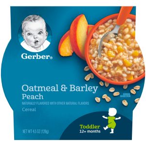 GERBER OATMEAL & BARLEY PEACH CEREAL