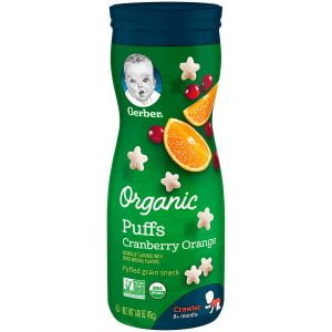 GERBER CRANBERRY ORANGE ORGANIC PUFFS