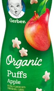 GERBER ORGANIC APPLE PUFFS