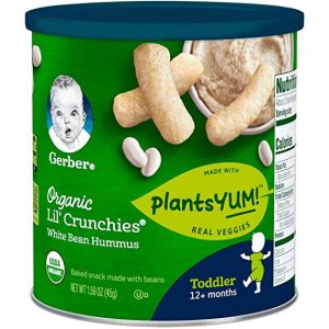 GERBER ORGANIC LIL' CRUNCHIES WHITE BEAN HUMMUS