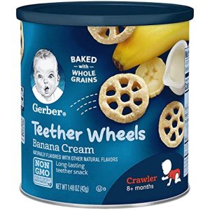 GERBER TEETHER WHEELS BANANA CREAM