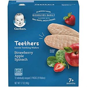 GERBER TEETHERS STRAWBERRY APPLE SPINACH