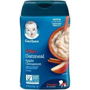 GERBER LIL' BITS OATMEAL APPLE CINNAMON CEREAL