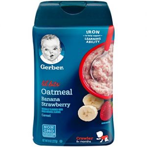 GERBER LIL' BITS OATMEAL BANANA STRAWBERRY CEREAL