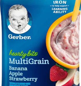 GERBER HEARTY BITS MULTIGRAIN BANANA APPLE STRAWBERRY CEREAL