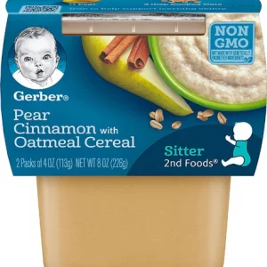 GERBER PEAR CINNAMON WITH OATMEAL CEREAL