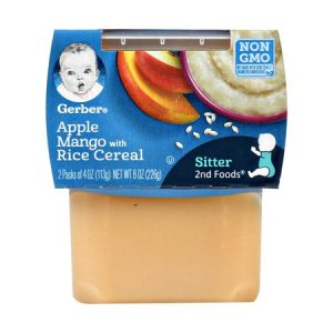GERBER APPLE MANGO WITH RICE CEREAL 2ND