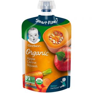 GERBER ORGANIC APPLE CARROT SQUASH 2ND