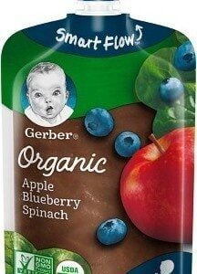 GERBER ORGANIC APPPLE BLUEBERRY SPINACH 2ND