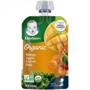 GERBER ORGANIC MANGO APPLE CARROT KALE 2ND