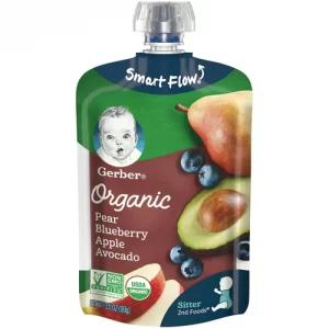 GERBER ORGANIC PEAR BLUEBERRY APPLE AVOCADO
