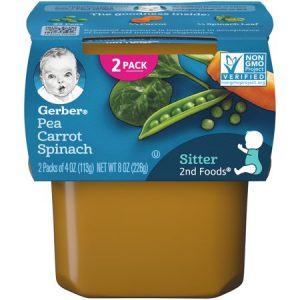 GERBER PEA CARROT SPINACH 2ND