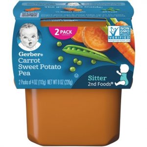 GERBER CARROT SWEET POTATO PEA 2ND