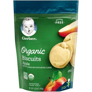 GERBER ORGANIC BISCUITS APPLE
