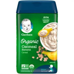 GERBER ORGANIC OATMEAL BANANA CEREAL