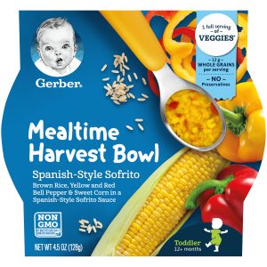 GERBER MEALTIME HARVEST BOWL SPANISH SOFRITO RICE & VEGETABLE