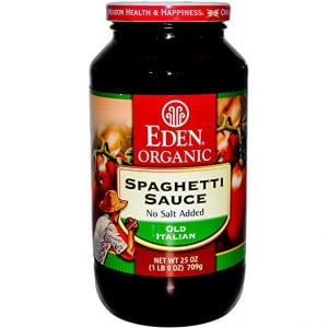 EDEN  SPAGHETTI SAUCE NO SALT, ORGANIC