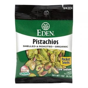 EDEN  PISTACHIOS SHELLED & ROASTED, ORGANIC