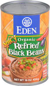 EDEN  SPICY REFRIED BLACK BEANS, ORGANIC