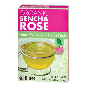 EDEN  SENCHA ROSE GREEN TEA, ORGANIC  CT