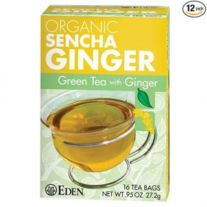 EDEN  SENCHA GINGER GREEN TEA, ORGANIC  CT