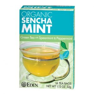 EDEN  SENCHA MINT GREEN TEA, ORGANIC  CT