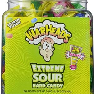 WARHEADS TUB (6 X 240PCS) SOUR HARD CANDY