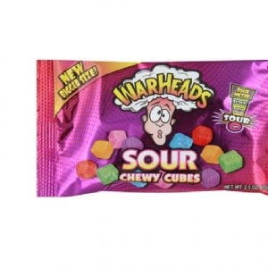 WARHEADS SOUR CHEWY CUBES (12 X 15CT)