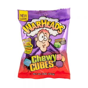 WARHEADS CHEWY CUBES (12 X 142G) - 5OZPEG BAG