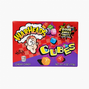 WARHEADS CHEWY CUBES (12 X 113G) - THEATRE BOX