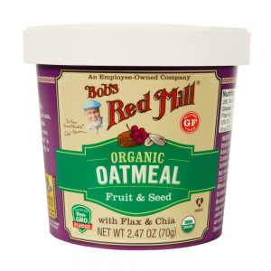 BOB`S RED MILL GF OG OATMEAL CUP FRUIT & SEED