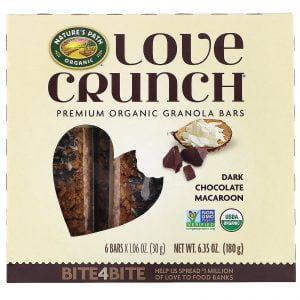 NATURE'S PATH LOVE CRUNCH DK CHOC MACAROON   6 BAR
