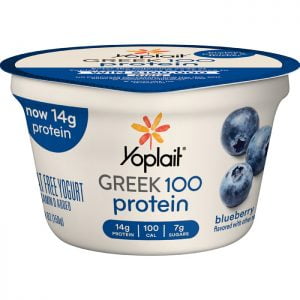 YOPLAIT GREEK 100 CALORIES BLUEBERRY YOGURT
