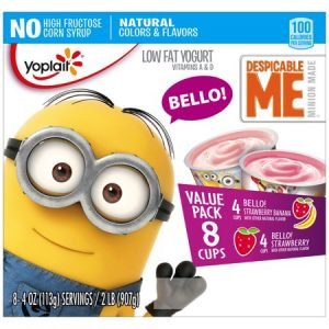 YOPLAIT KIDS STRAWBERRY & STRAWBERRY BANANA YOGURT
