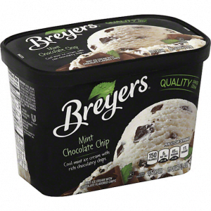 BREYERS MINT CHOCOLATE CHIP  .0 QUART