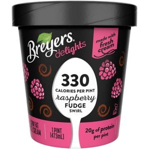 BREYERS DELIGHTS RFIC RASPBERRY FUDGE  COUNT