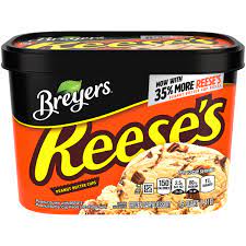 BREYERS CO BRANDED REESES  . QUART