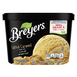 BREYERS SALTED CARAMEL  . QUART
