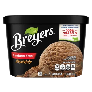 BREYERS LACTOSE FREE CHOCOLATE  . QUART