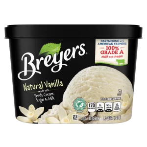 BREYERS HOMEMADE VANILLA  . QUART