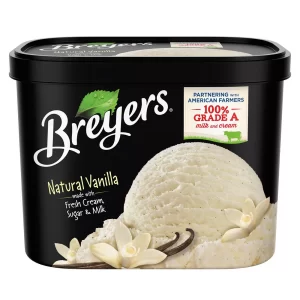 BREYERS NATURAL VANILLA  .0 QUART